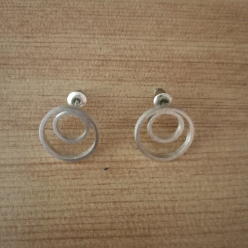 Handmade earrings like new, silver