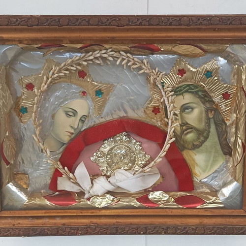Vintage stefanochiki with Virgin Mary and Jesus used