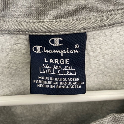 Champion sweatshirt without hood like new, size L, gray