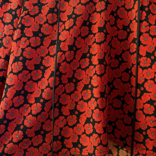 Milk & Honey Red Floral Blouse Used Size M