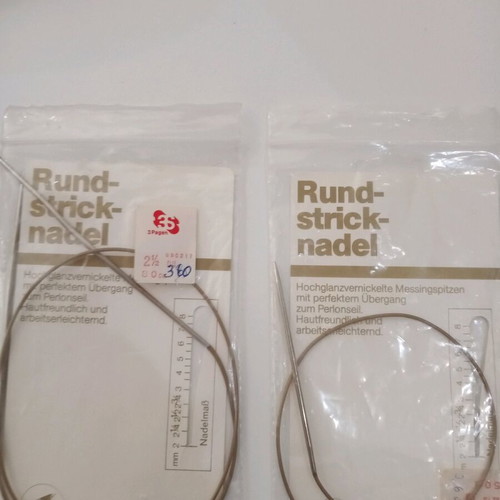 German knitting needles new, 2 different sizes 50cm and 80cm
