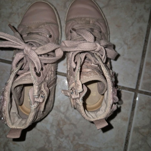 Geox ankle boots with flowers size 29 like new pink