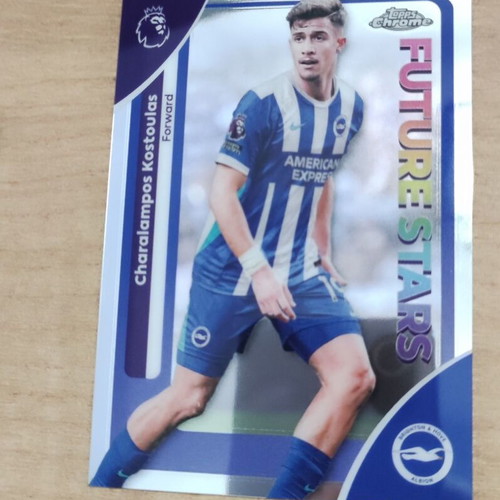 2026 Topps Chrome Premier League EPL Refractor Card #50 Charalampos Kostoulas new