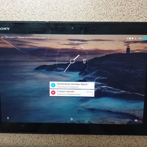 Sony SGP521 tablet used for spare parts with NFC