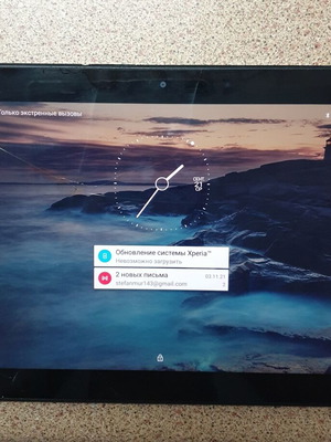 Sony SGP521 tablet used for spare parts with NFC