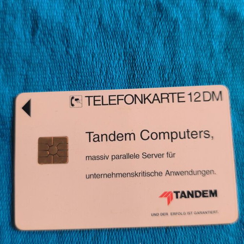 German phone card used