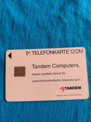 German phone card used