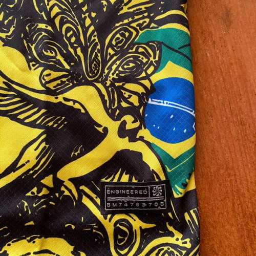 Brazil Special Edition jersey new, black-yellow with Jesus design