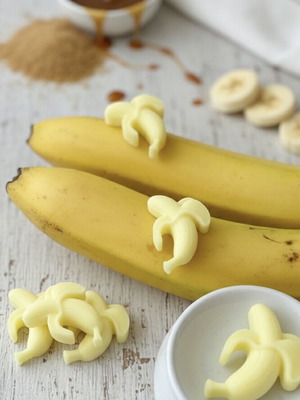 Wax Melts mini bananas with banoffee scent, handmade