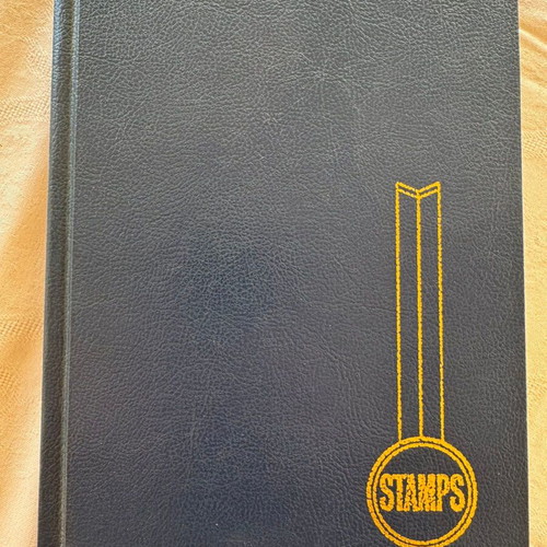 Stamp album collection like new, approx. 642 Greek sealed stamps 1980-1990