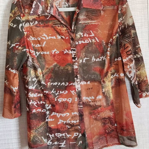 Blouses and pants used, 3 pieces multicolored