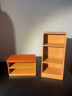 Playmobil shelf set like new, two pieces