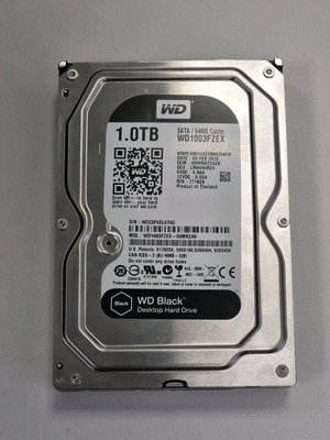 WD Black 1TB SATA 3.5" σκληρός δίσκος σε εξαιρετική κατάσταση
