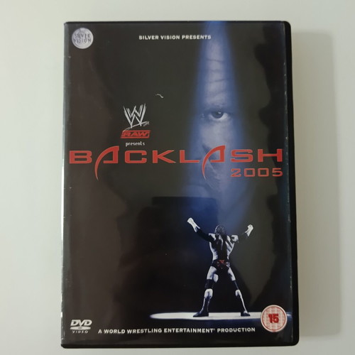 Backlash 2005 wrestling DVD used, no Greek subtitles