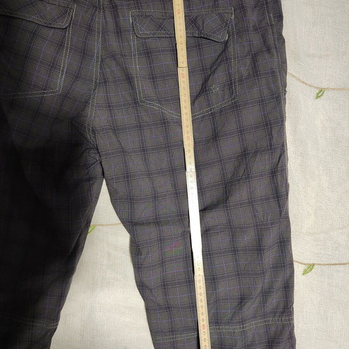 Bergans of Norway Utne Plaid Hiking Shorts Men XL gray purple