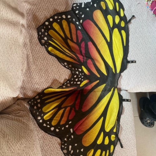 Handmade Rhythmic Gymnastics Leotard with Butterfly Scarf, Like New, Age 10-13