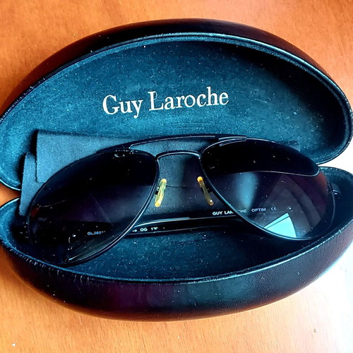 Guy Laroche GL360 men's sunglasses like new, black-silver