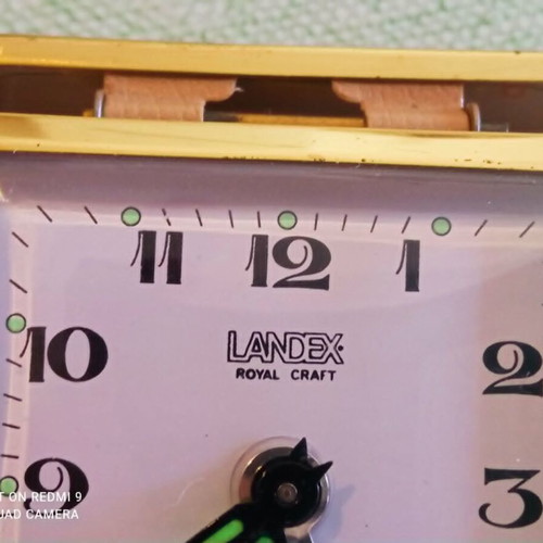 Landex Royal Craft Vintage Travel Clock from 1970s-1980s like new