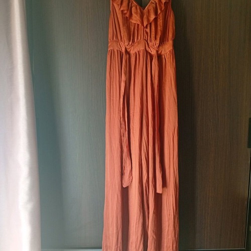Zara women's jumpsuit like new, brown orange, size XL