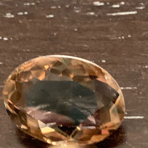Natural golden smoky quartz unheated, clean 22.5 cts oval cut