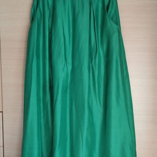 Lynne Emerald Green Satin High-Waisted Skirt new size M/38/10