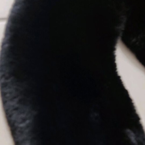 Natural fur collar black like new