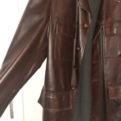 Leather jacket Alan Gordon size L-XL like new, brown