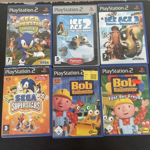 PlayStation 2 game collection used, pack of 6