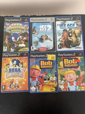 PlayStation 2 game collection used, pack of 6