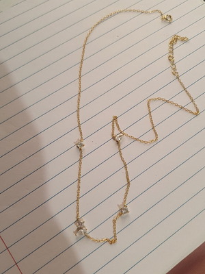 Necklace with crystals