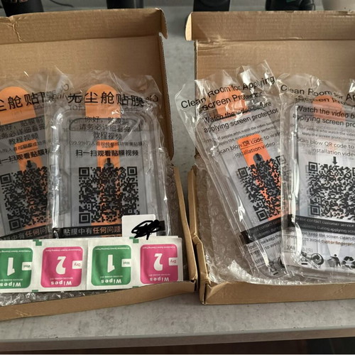 iPhone 16 Pro Screen Protectors Pack of 4 New with Cleaning Kits