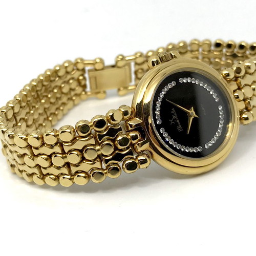 Paris jewelry watch new with crystals and 18k gold plating