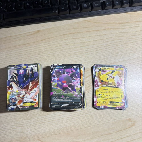 Pokémon card collection used, 133 cards including Ex, V, VMAX & fun cards