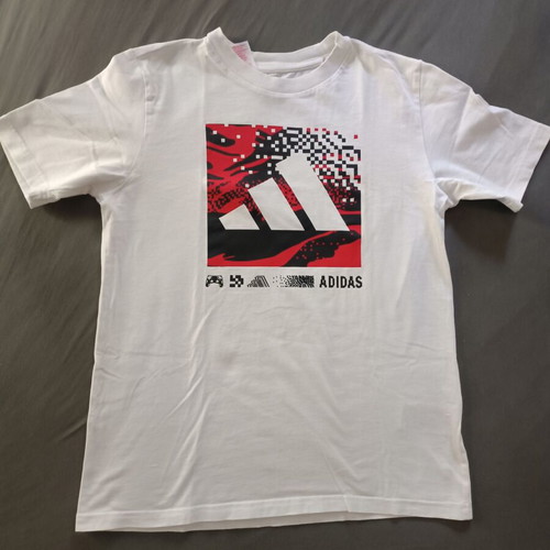 Adidas t-shirt like new, size 164 cm, white