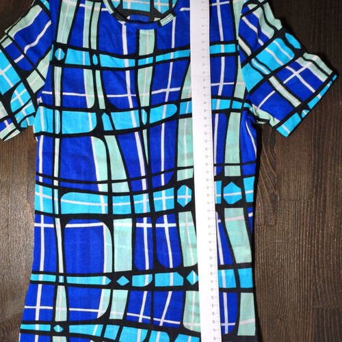 Kookai Stretch Semi-Transparent Blouse Small, like new, blue and turquoise