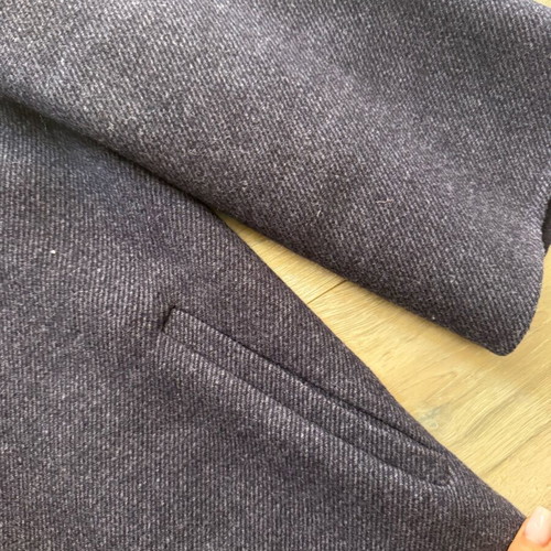 Zara short coat in blue, like new, size S, 66% wool