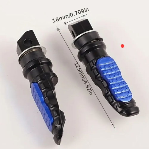 Motorcycle footpegs new, blue