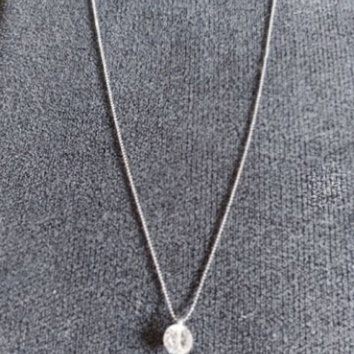 Choker necklaces with ball and zircon, like new, set of three