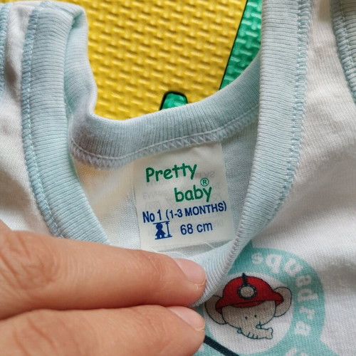 Set of 3 Pretty Baby bodysuits 1-3 months new