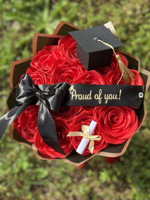 Handmade flowers like new, graduation gift