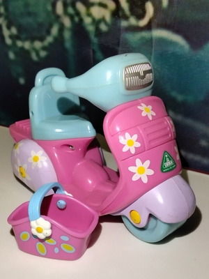 Vintage Rosie's World Scooter Toy used, Early Learning Center with basket