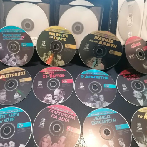 Greek movies DVD collection like new, 135 films with cases