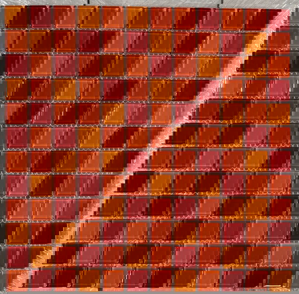 ΓΥΑΛΙΝΗ ΨΗΦΙΔΑ CUBIC ORANGE