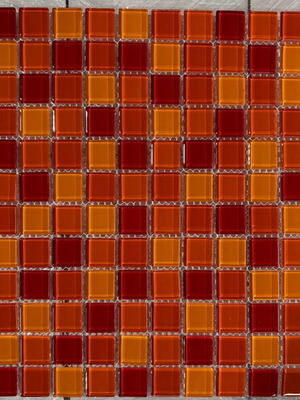 ΓΥΑΛΙΝΗ ΨΗΦΙΔΑ CUBIC ORANGE