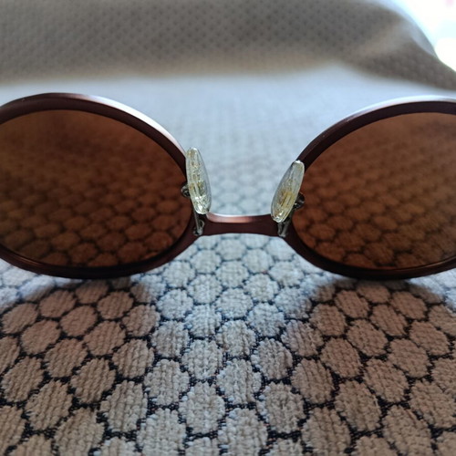 Kingseven sunglasses new unisex with metal frame and case brown