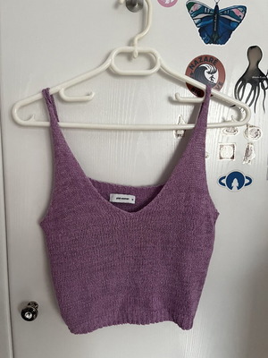 Pink Woman crop top very good condition, purple, size M