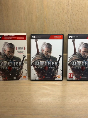 Witcher Wild Hunt PC game μεταχειρισμένο με manuals και μεγάλο χάρτη