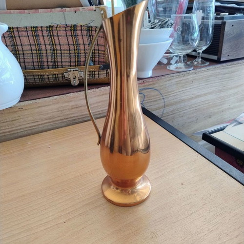 Copper pitcher vase flower holder