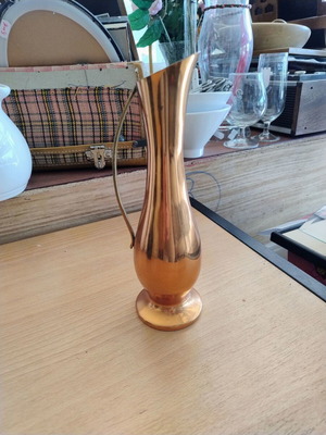 Copper pitcher vase flower holder