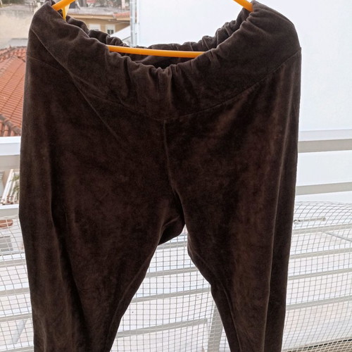 Velvet women's tracksuit used brown, size 4 with embroidery